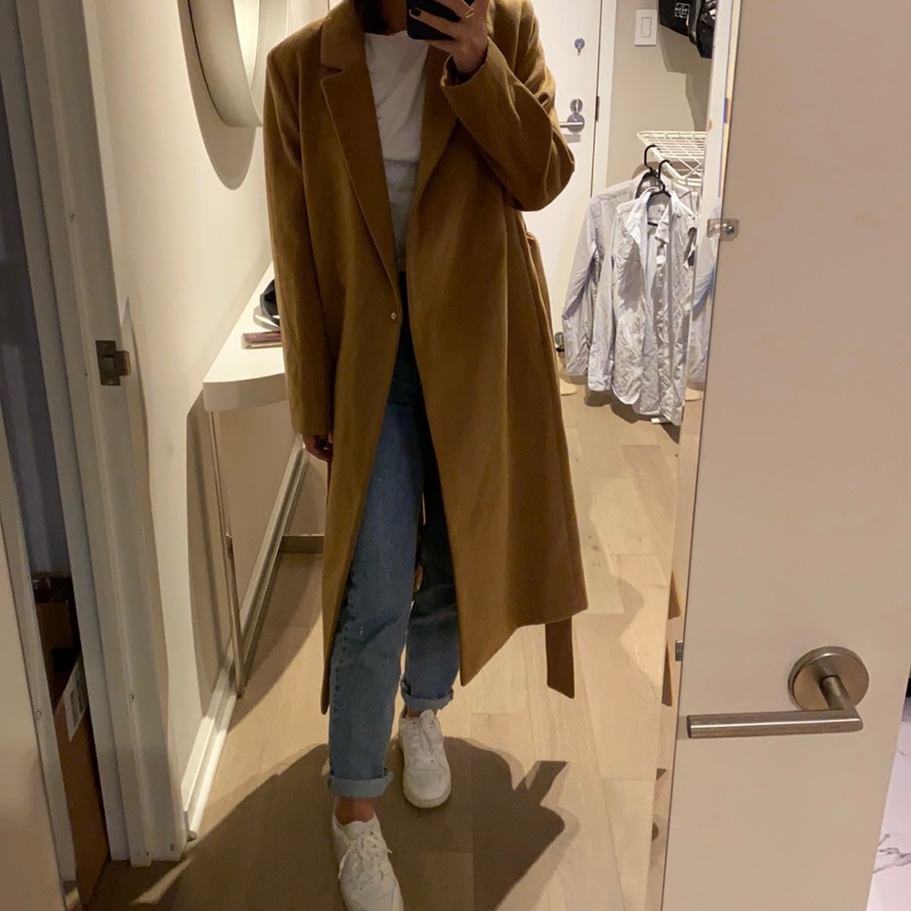 H&M Camel Overcoat